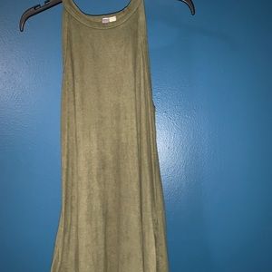 Green Suede Dress